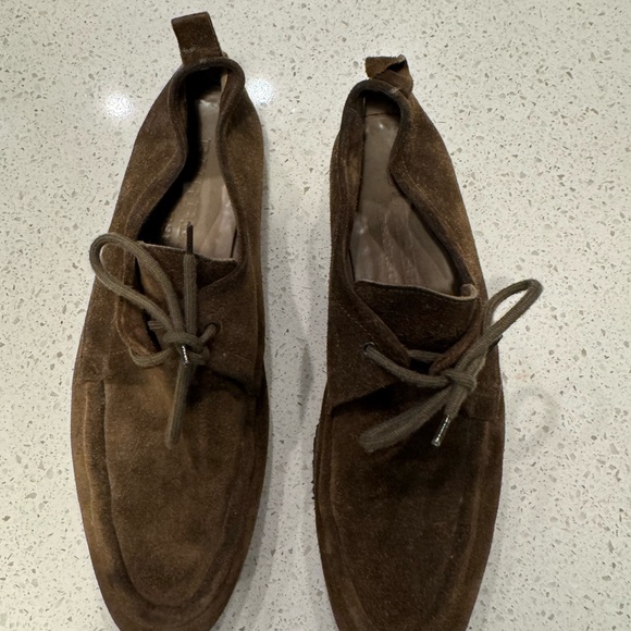 Burberry Men Size 9(42) Prosum Brown Suede Tobias Loafers - Picture 2 of 10